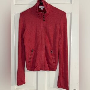 Lucky Brand Women's Red Bomber Soft Jacket